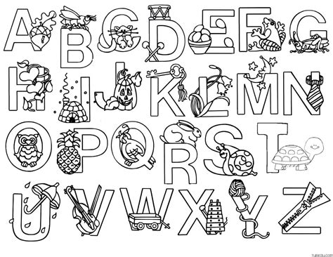 A-Z Alphabet Coloring Pages » Turkau