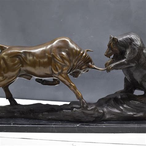 Bull and Bear Sculpture - Etsy