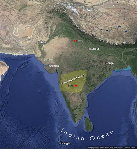 Delhi Sultanate Map 15th Century