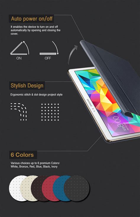 Infographic about Samsung Galaxy Tab S Accessories on Behance