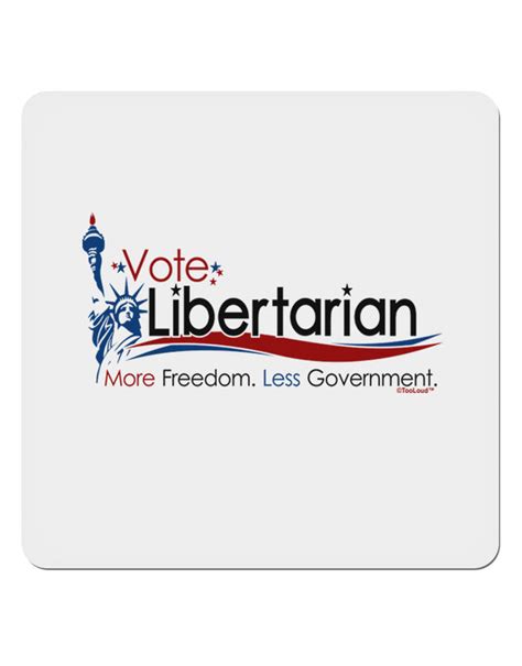 Libertarian Slogan 4x4" Square Sticker - Davson Sales