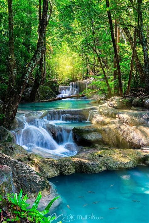 Tropical Blue Waterfalls | Hermosa fotografía de paisaje, Hermosos ...