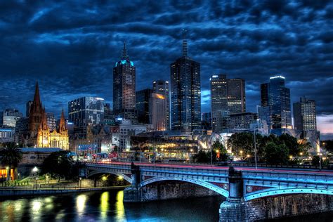 Wallpaper : blue, skyline, river, Melbourne, hour, yarra 5182x3455 ...