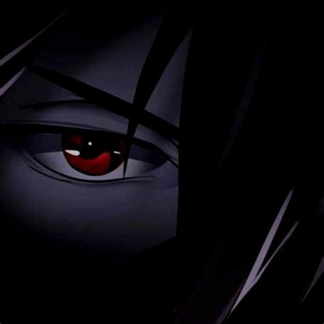 Download a dark anime eye with red eyes | Wallpapers.com