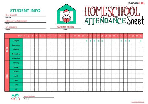 Attendance Chart Printable