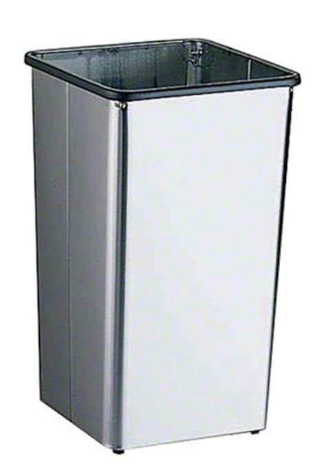 Bobrick B-2260 - Floor-Standing Waste Receptacle with Open Top | Handy ...