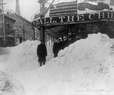 Blizzard of 1888 - Piles of Snow