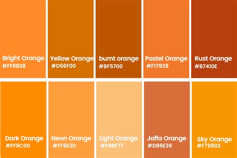 Orange Color Palette Challenge, Pantone Color Chart, Orange, 48% OFF