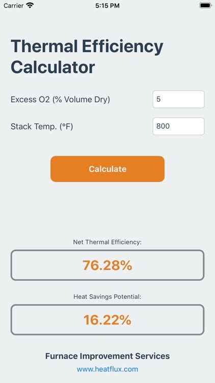 Thermal Efficiency Calculator by Stand Up Apps, Inc.