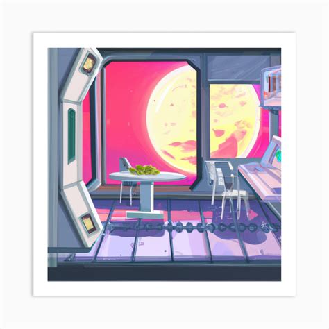 Space Station Interior Art Print by Buggy - Fy