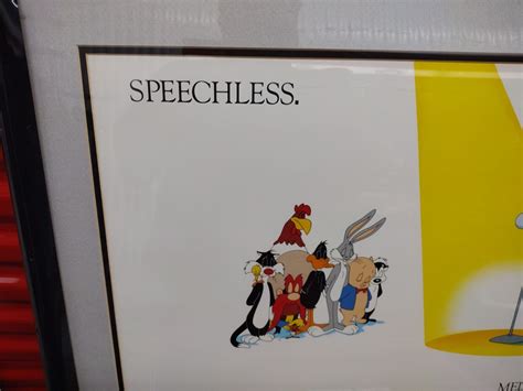 Mel Blanc "Speechless" 31x22 Framed Print Art Warner Bros Looney Tunes ...