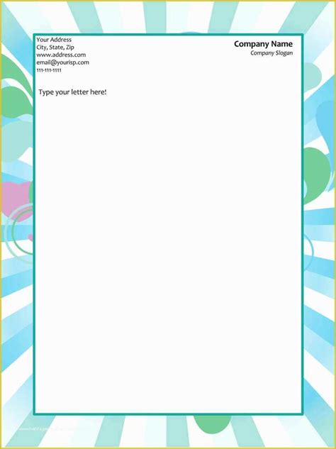 Free Printable Stationery Templates For Word