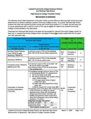 Leeward Community College Business Technology Division - Fill and Sign ...