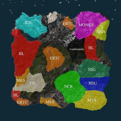 Unofficial Faction Map - Updated 8/11/2015 : r/rustfactions