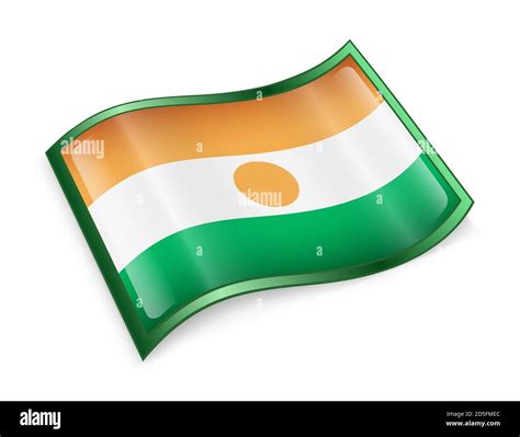 Nigerian Flag icon Stock Photo - Alamy