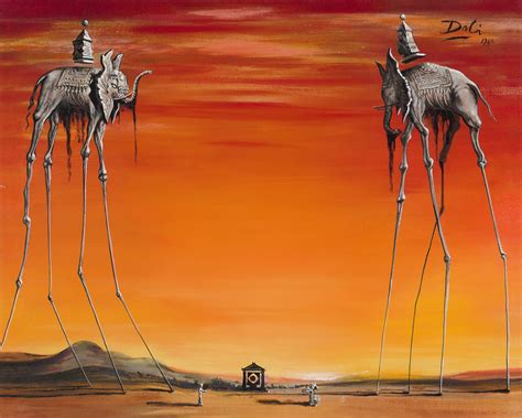 Elephants In The Style of Salvador Dali by notorious art forger, John ...