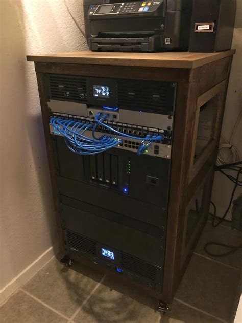 Wooden Server Rack (my first home server rack) : r/homelab