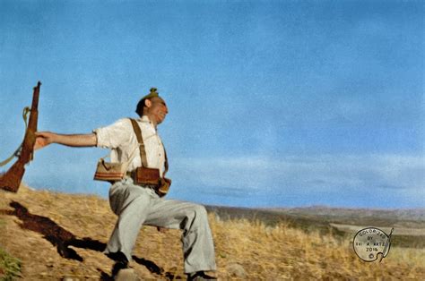 "Loyalist militiaman at the moment of death" by Robert capa, Sept. 5th 1936