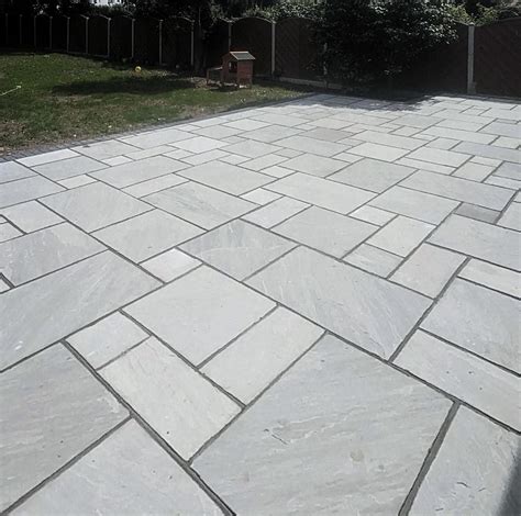 Sandstone Paving, Kandla Grey Patio Slabs Mixed Packs 22mm Cal. £18.52 ...