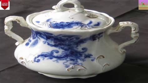 Flow Blue: History and Value of Blue-and-White Antique China - YouTube