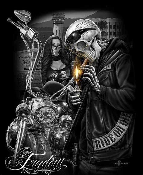 𝕾𝖐𝖚𝖑𝖑 | Lowrider art, Biker art, Bike art