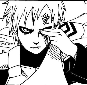 Naruto Manga Captures - Gaara of Suna Image (18807756) - Fanpop