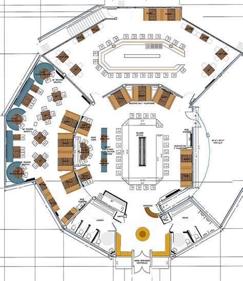 Cafe Restaurant Floor Plan - floorplans.click