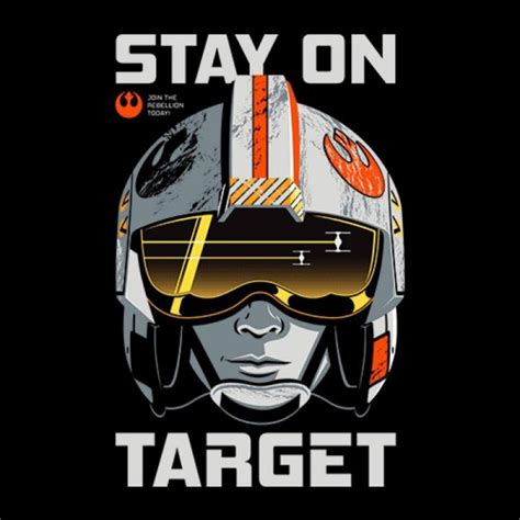 STAY ON TARGET - STAR WARS OFFICIAL T-SHIRT - www.superherotoystore.com