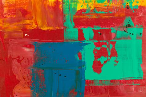 Red, Green and Blue Abstract Painting · Free Stock Photo