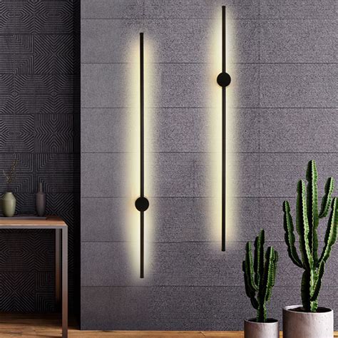 1M Modern LED Wall Light Long Strip Sconce Stairs Bar Linear Wall Lamp ...