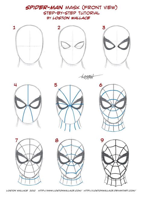 Spider-man's Mask Tutorial by LostonWallace on deviantART | Spiderman ...