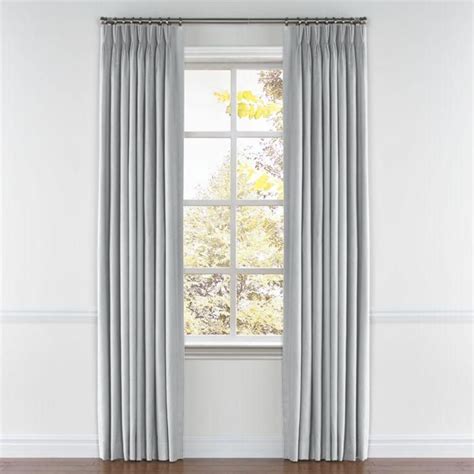 Pinch Pleat Drapery in Classic Linen - Grey | Pinch pleat draperies ...