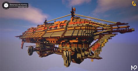 [Minecraft] Steampunk Airship by MikePrivius on DeviantArt