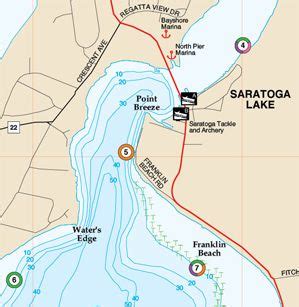 Keuka Lake Depth Map