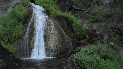 Small Waterfall In Los Padres National Forest, Ojai, CA Stock Footage ...