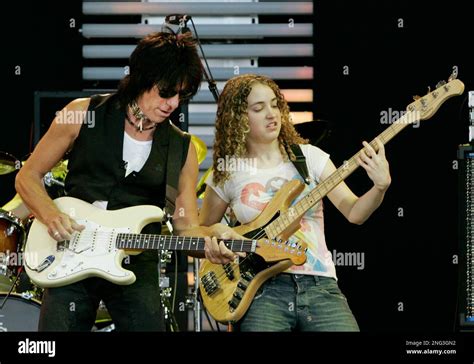 Rock legend Jeff Beck performs with 20 year-old bassist Tal Wilkenfeld ...