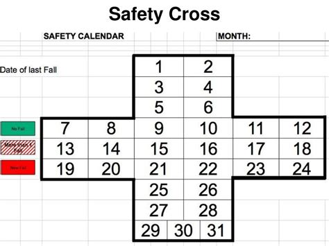 Safety Cross Template In Excel