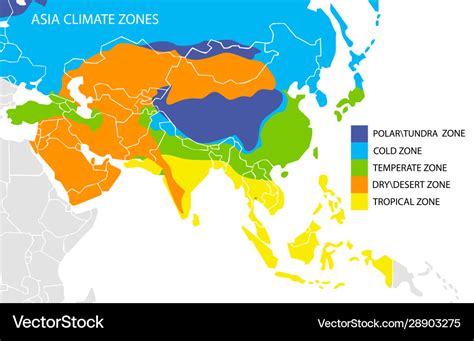 Climate Map Of Asia