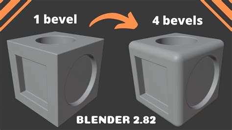 Blender Tutorial | Different Levels of Bevels - YouTube | Blender ...