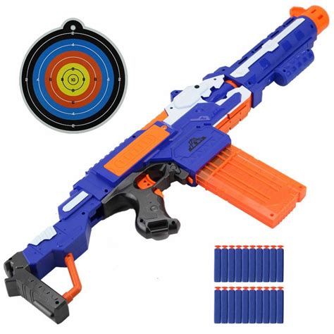 Nerf Gun Toy Suit Soft Bullets Electric Dart Children Gun Shooting Toy ...