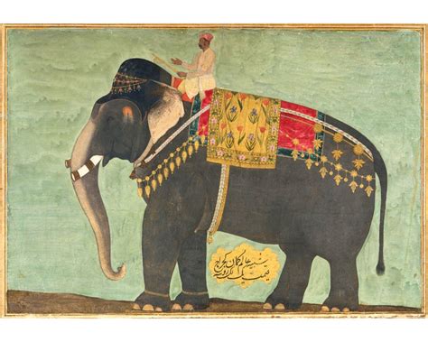 Indian Elephant Art Print, Antique Royal Elephant Painting, India Art ...