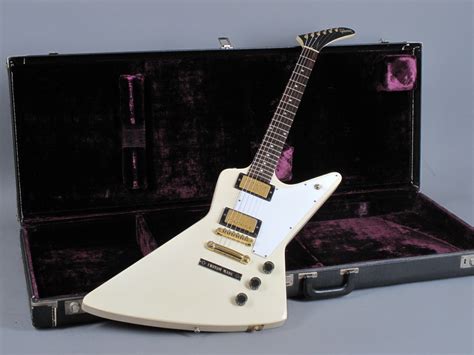 Gibson Explorer 1976 White Guitar For Sale GuitarPoint