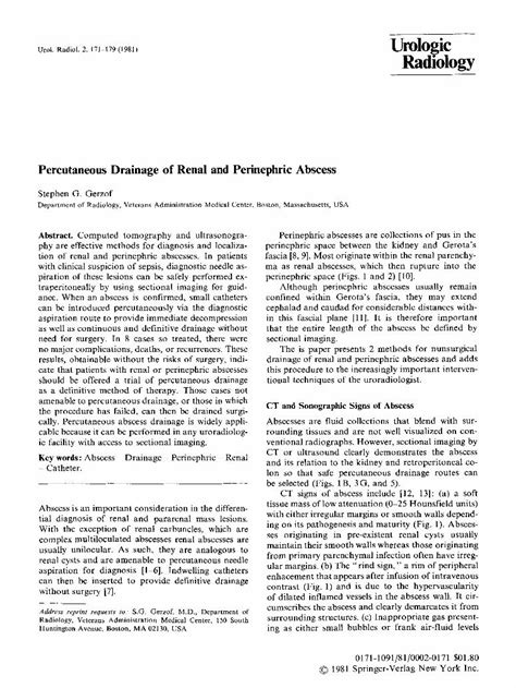 (PDF) Percutaneous drainage of renal and perinephric abscess - DOKUMEN.TIPS