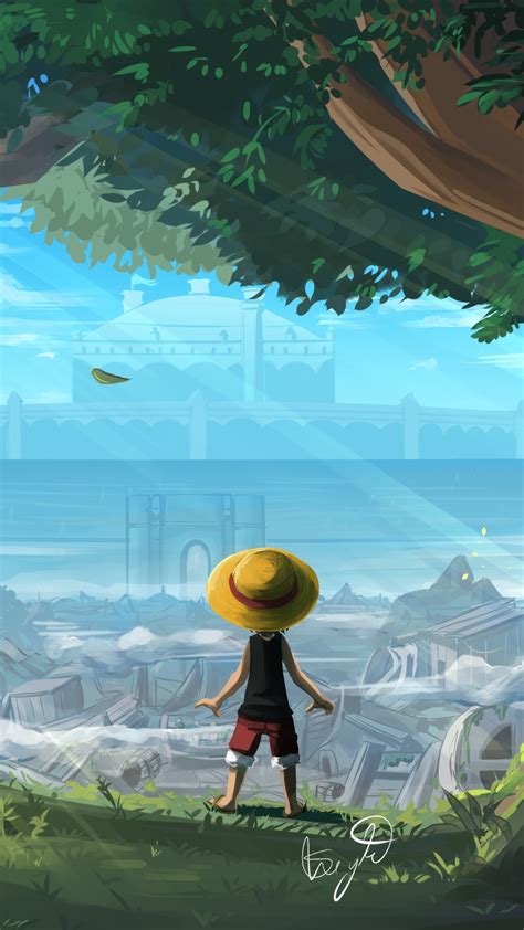 1440x2560 Resolution Monkey D Luffy One Piece Art Samsung Galaxy S6,S7 ...