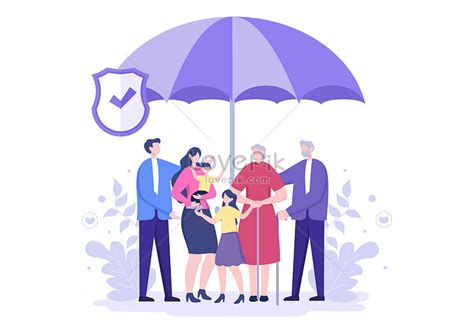 Life insurance vector illustration illustration image_picture free ...