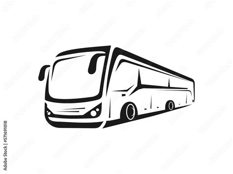 bus illustration vector logo Stock Vector | Adobe Stock