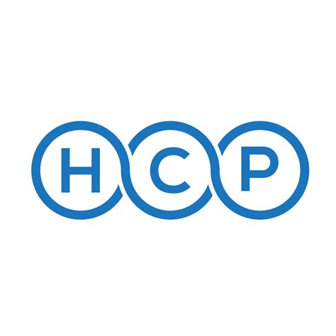 HCP letter logo design on white background. HCP creative initials ...