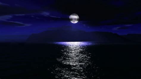 Moon Over Ocean Wallpaper - WallpaperSafari