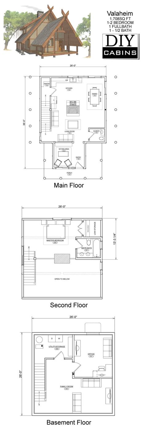 Viking house, Vintage house plans, House plan with loft