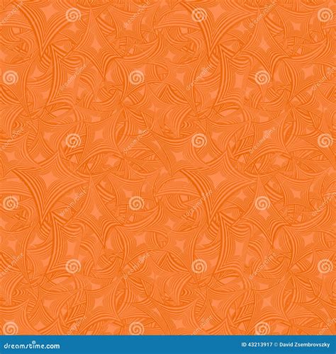 Orange Seamless Curved Rectangle Pattern Stock Vector - Illustration of ...